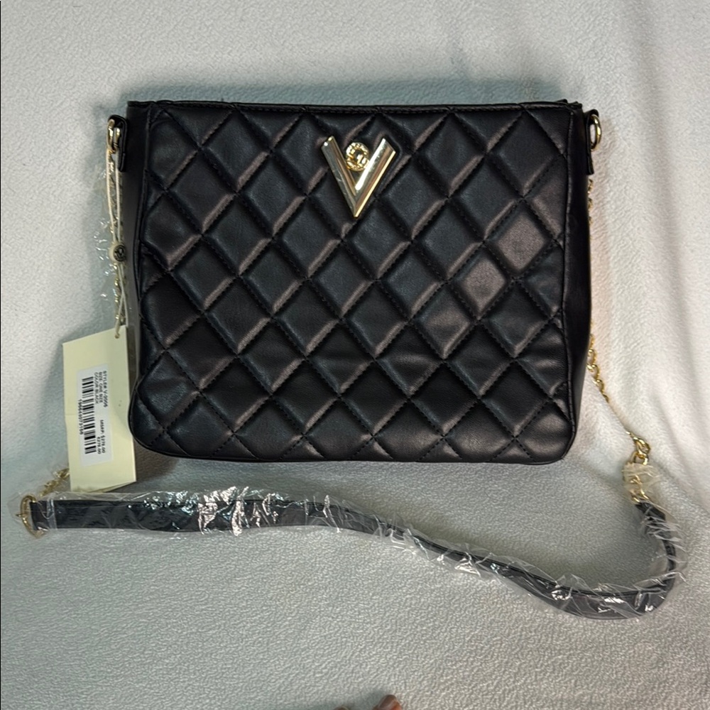Valentino Orlandi Black with Gold Crossbody Bag